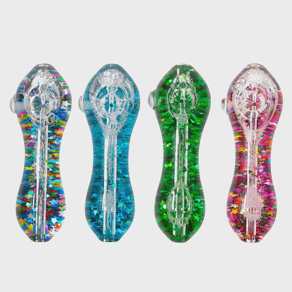 Apex 5" Sparkling Star Glycerin Hand Pipe