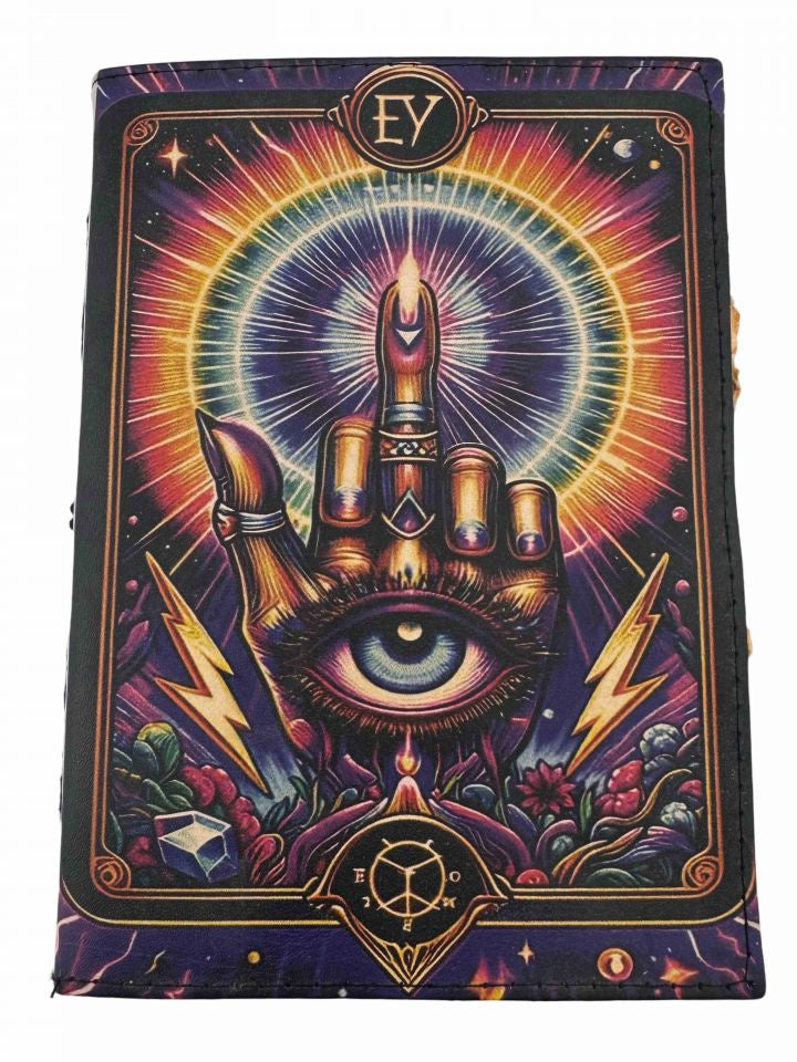 Leather Journal - Humsa Hand 5x7