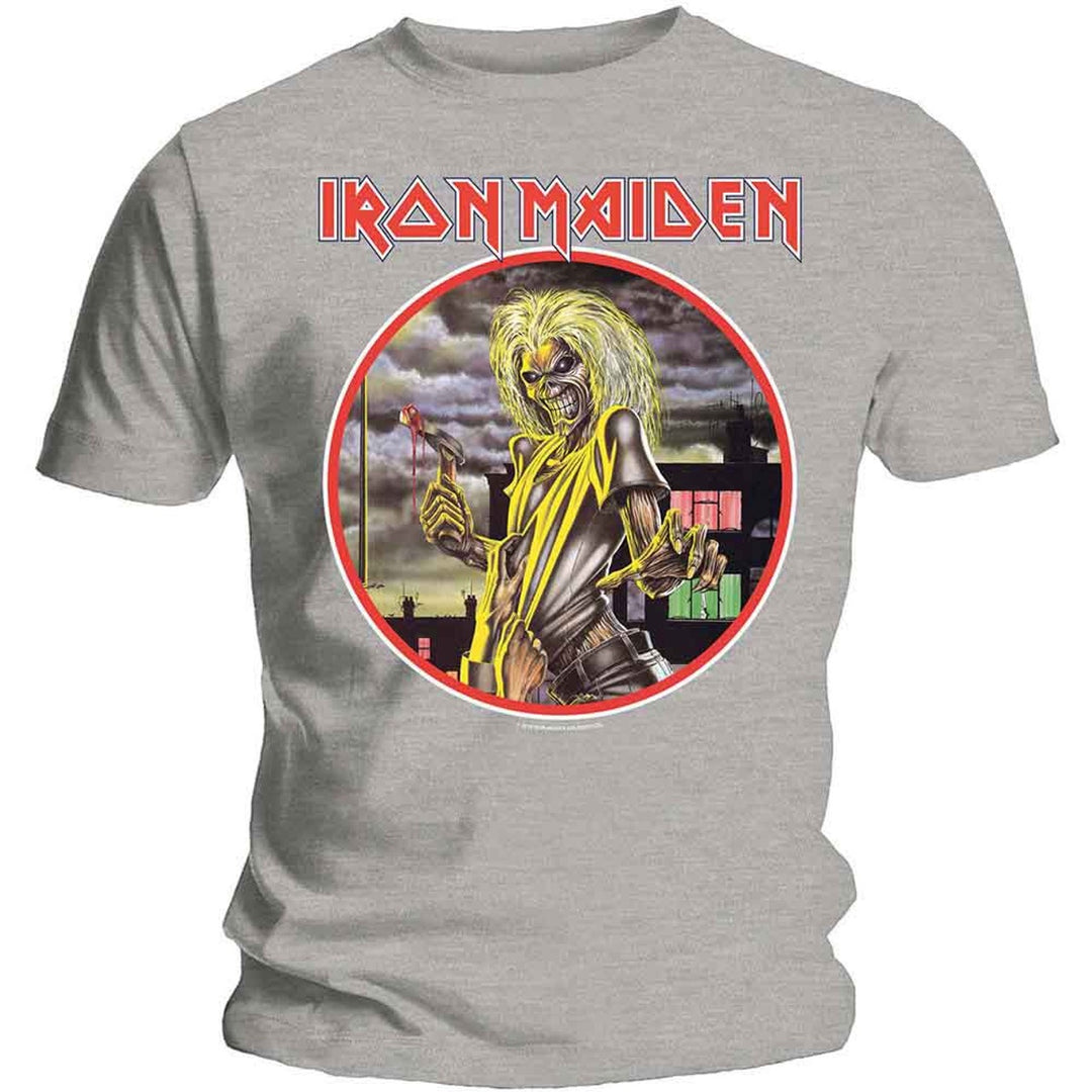 Iron Maiden Unisex T-Shirt: Killers Circle (Heather Grey)