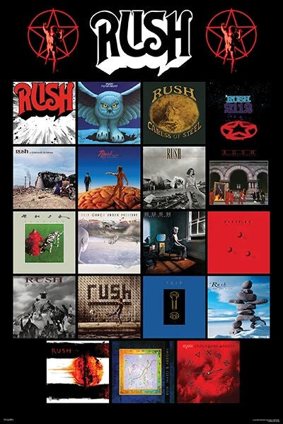 Rush Album Covers Poster