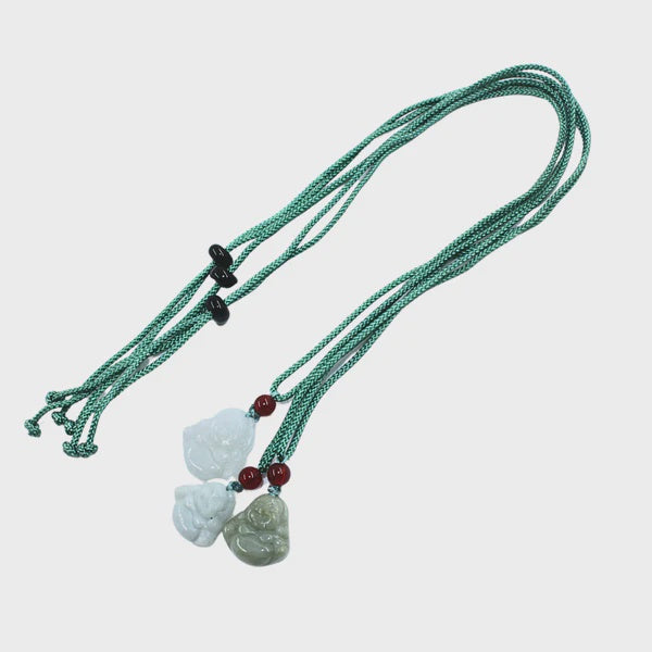 Jade Buddha Necklace - Adjustable