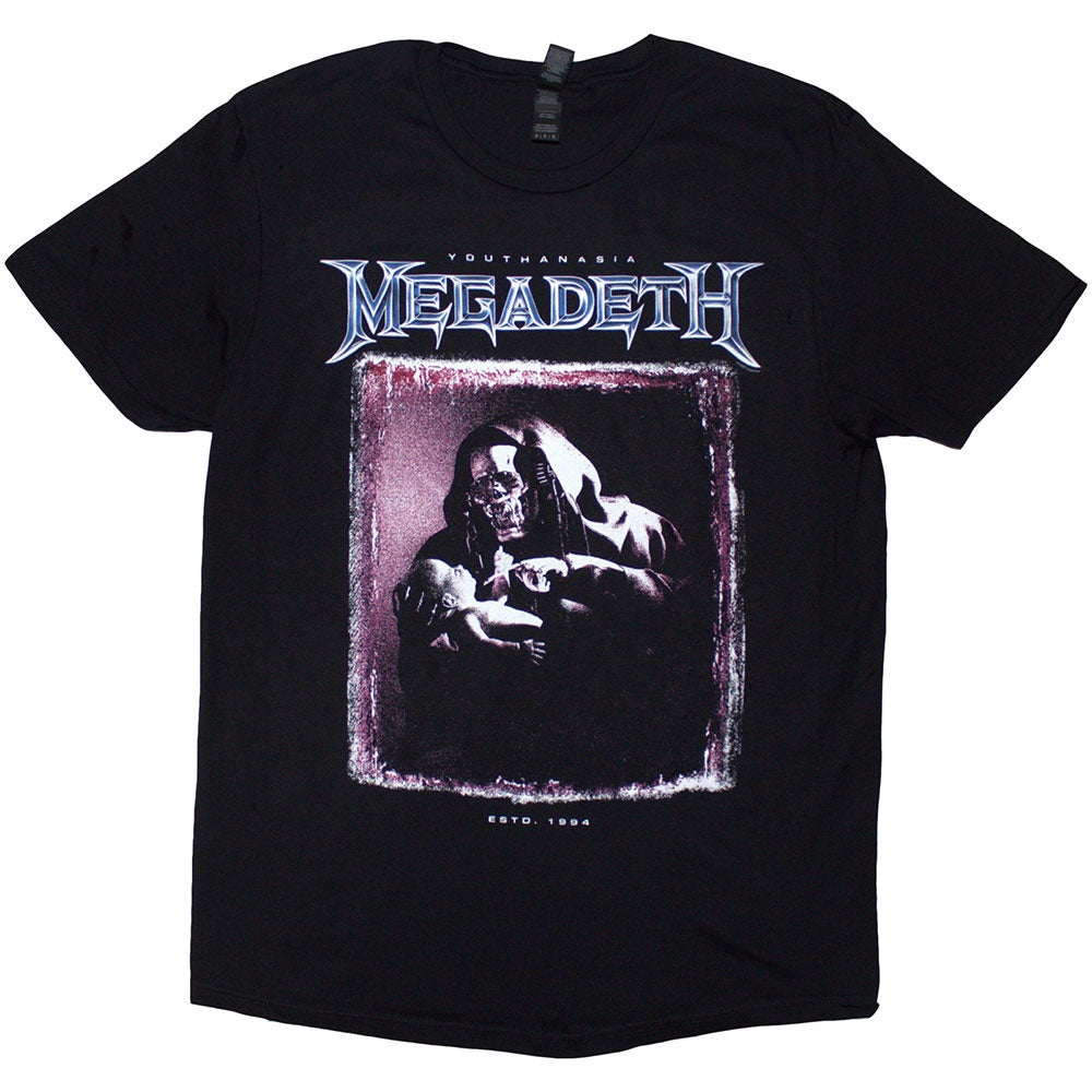 Megadeth Unisex T-Shirt: Youthanasia The Reckoning Day (Black)