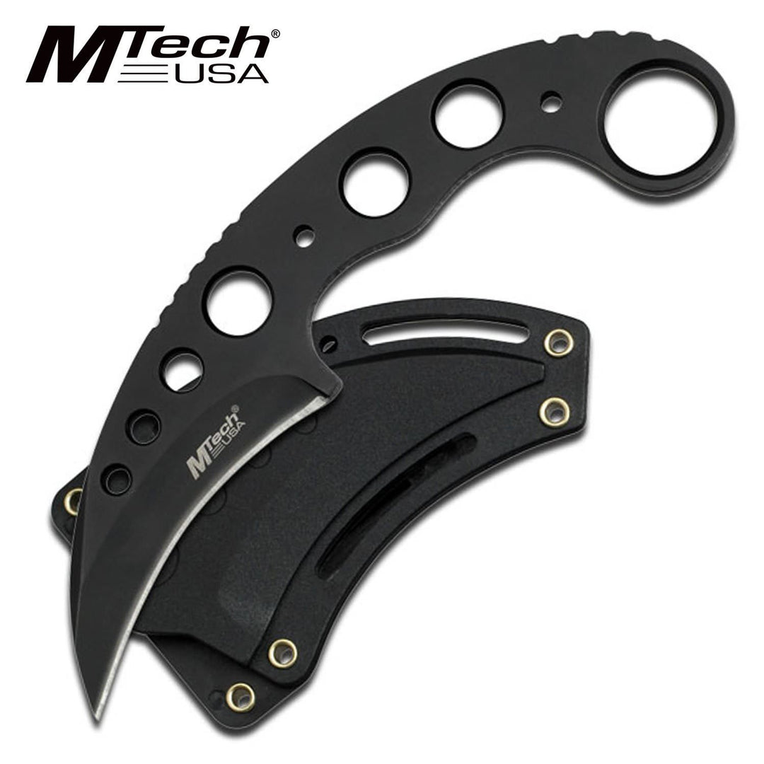 MTech 7" 440 Stainless Steel Black Tactical Karambit Neck Knife