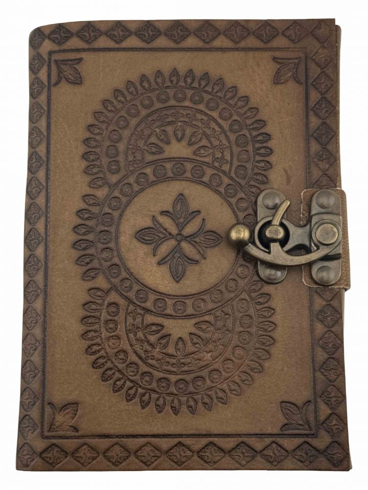 Leather Journal - Mandala 5x7