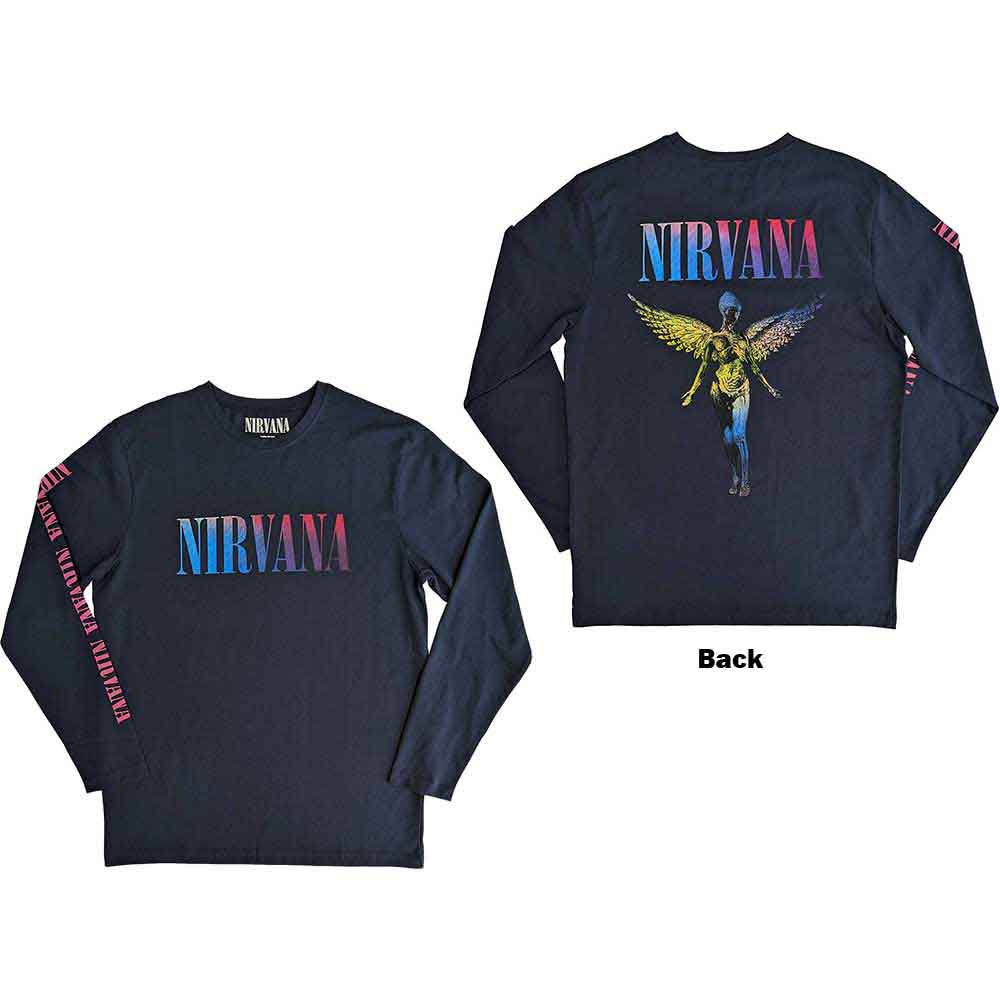 Nirvana Long Sleeve Shirt: Angelic Gradient