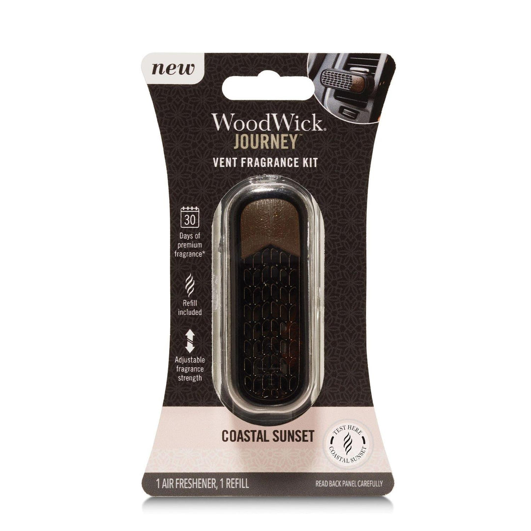 Woodwick Auto Vent Kit Car Freshener - Coastal Sunset