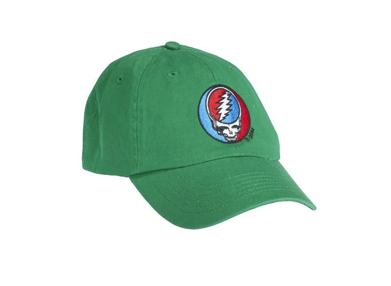 Grateful Dead Embroidered Steal Your Face Green Cap