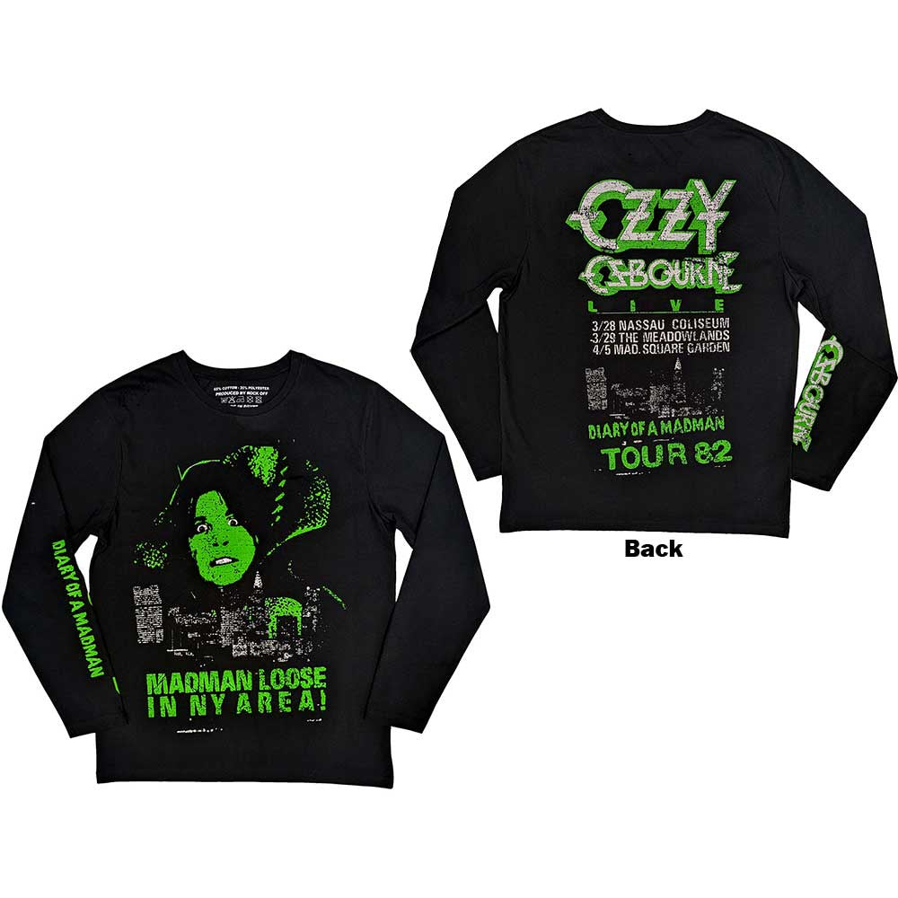 Ozzy Osbourne Long Sleeve Shirt: Madman Loose