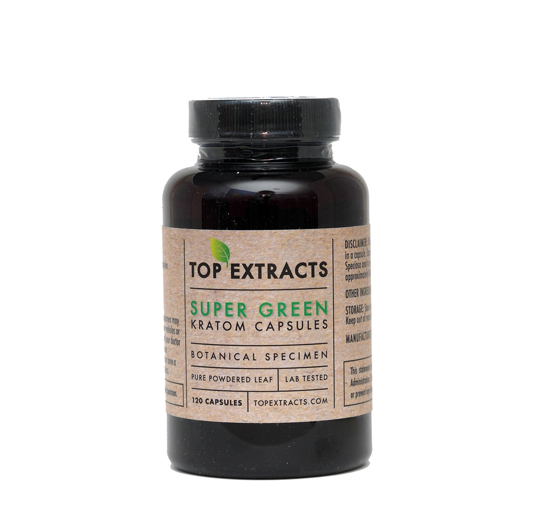 Super Green Kali Kratom Capsules- 120ct
