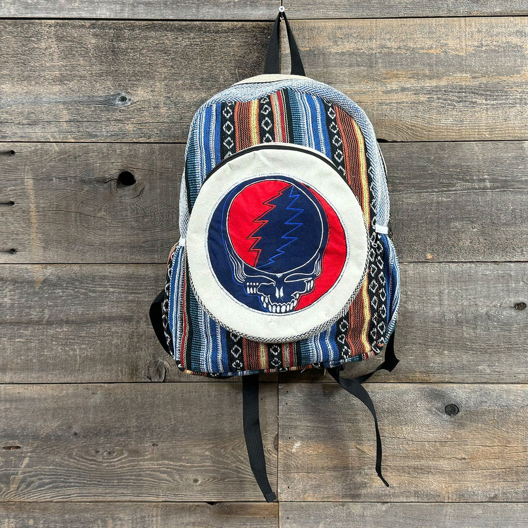Cotton Gheri Cotton Round Pocket Back Pack w/Syf Embroidery