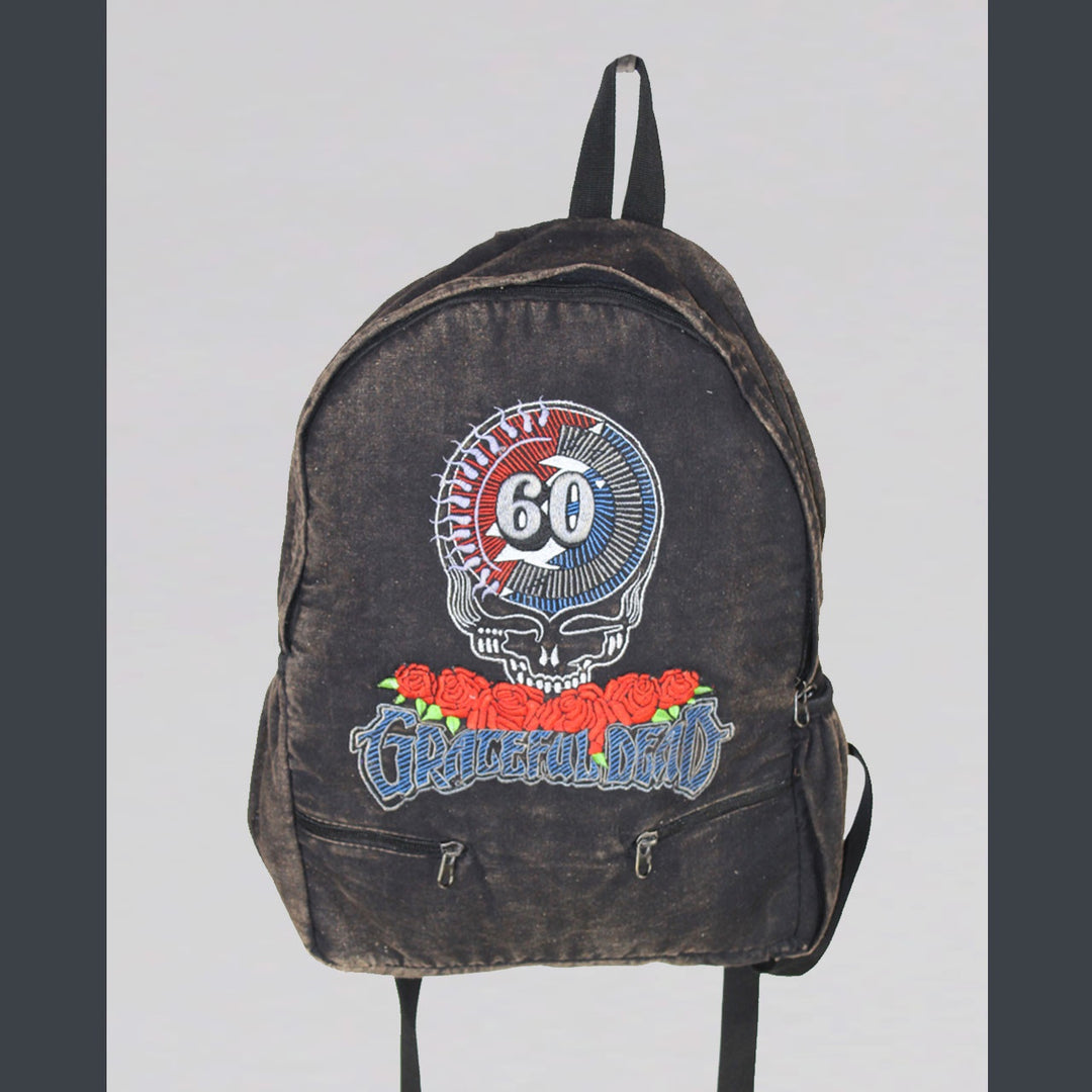 Stonewashed Cotton Grateful Dead 60th Anniversary Embroidered Backpack