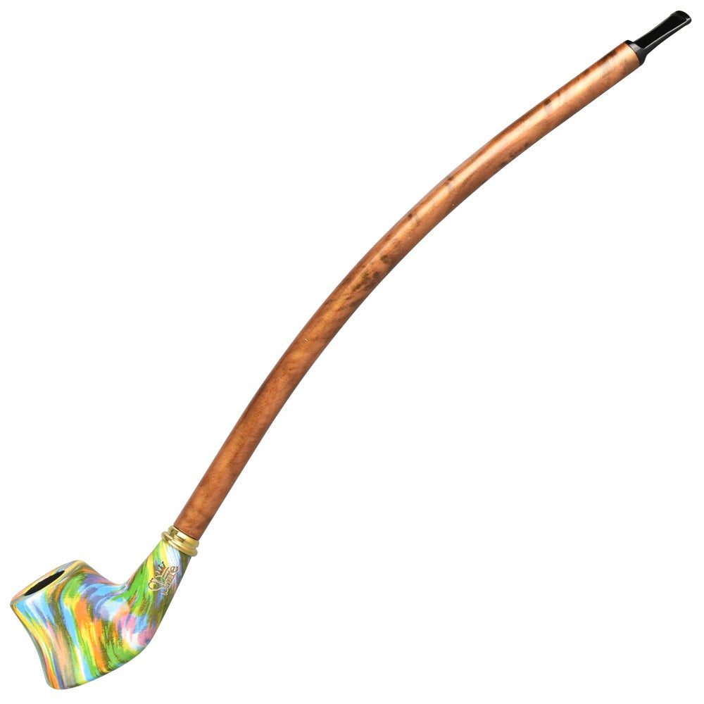 Pulsar Shire Pipes The Komezuka | Volcano Churchwarden Rainbow Wood Pipe | 15"