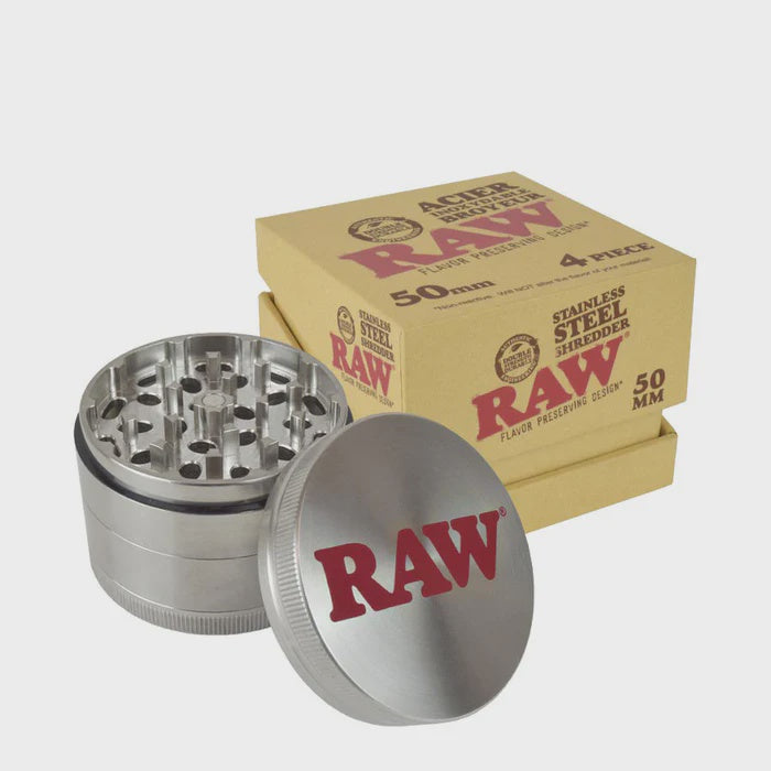 Raw Stainless Steel Shredder 50mm 4pc Grinder