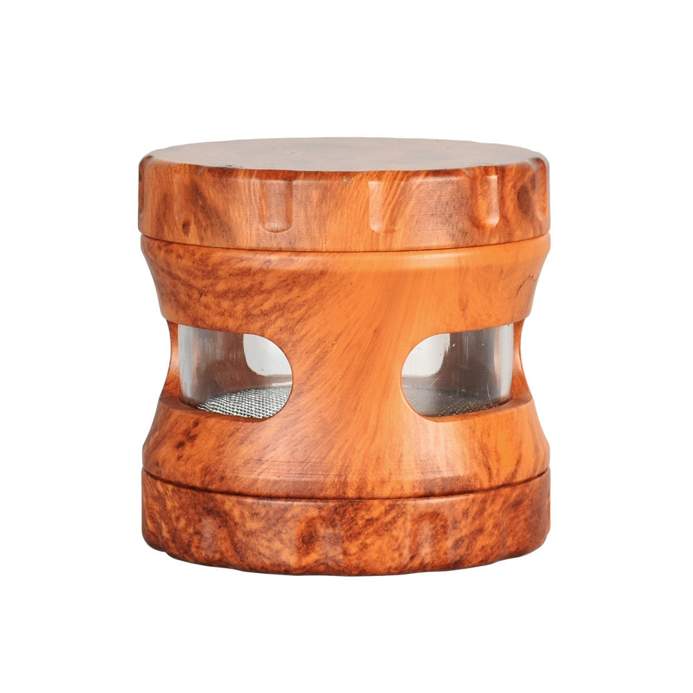 Resin Faux Wood Window Grinder 4 Piece 2.5"