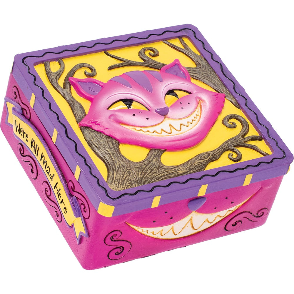 Cheshire Cat Square Box (4.7 X 4.7 X 2.4)