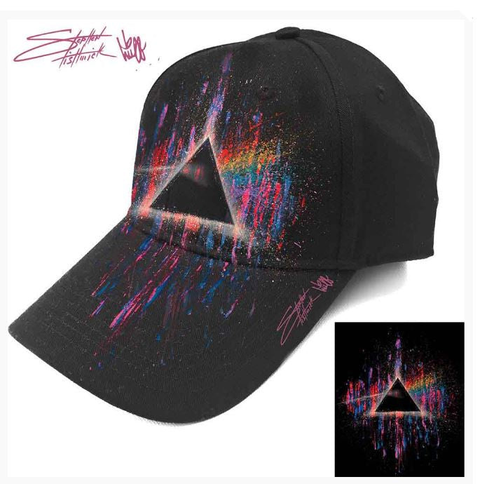 Pink Floyd Unisex Baseball Cap: DSOTM Pink Splatter (Black)