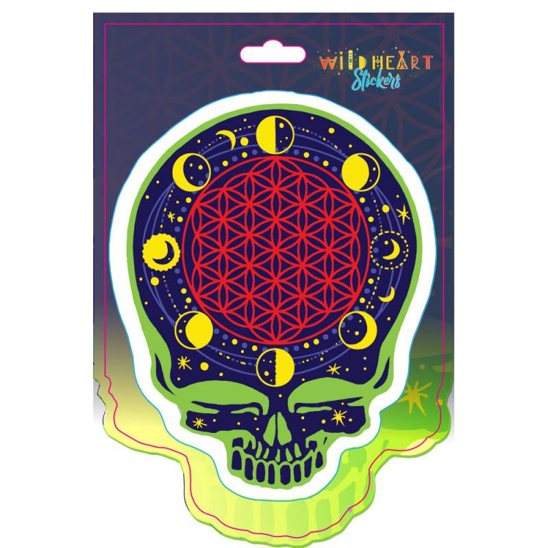 Moon Phases SYF Skull Window Sticker ST177