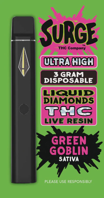 Surge 3 Gram Disposable THC Live Resin