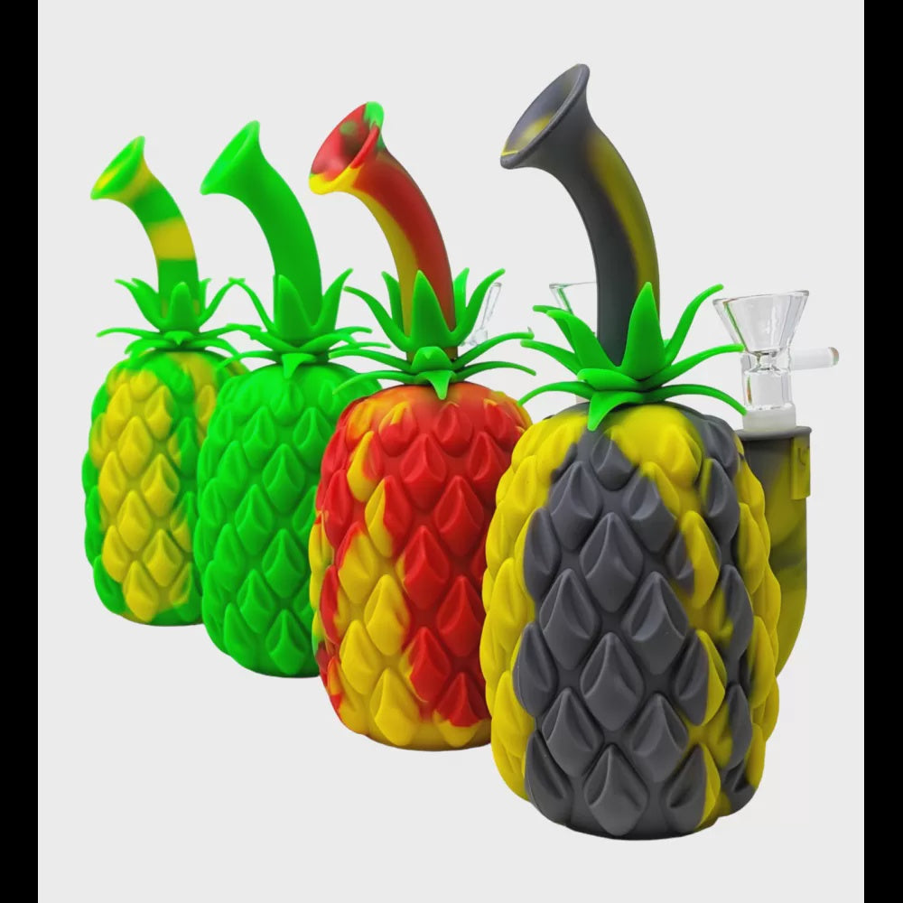 7" Pineapple Silicone Water Pipe