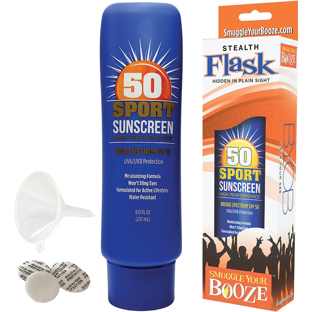 SPF 50 Sunscreen Flask - Smuggle Your Booze