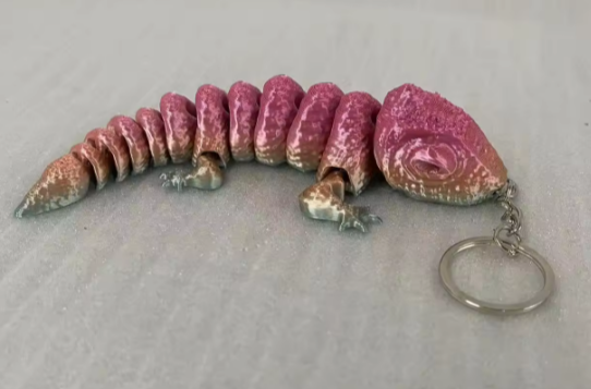 3D Printed Lizard Keychain
