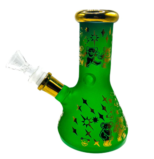Electroplated Dancing Bear Water Pipe