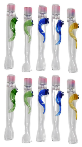 3.5" Fumed Tip Snake Chillum