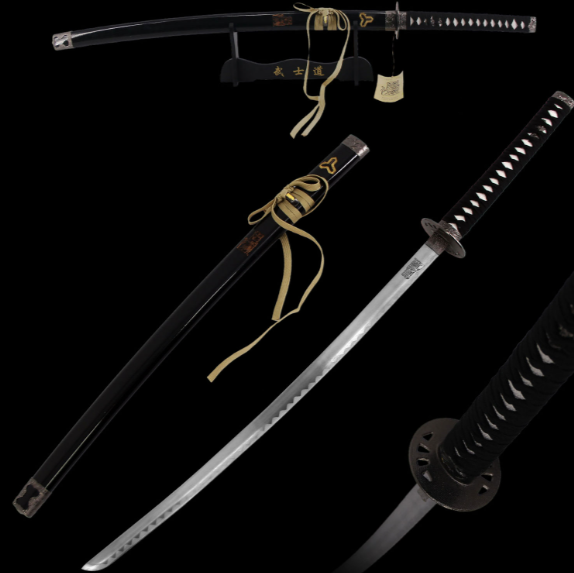 Kill Bill Bride's Sword Replica Movie Katana Lion Engraved Blade with Display Stand