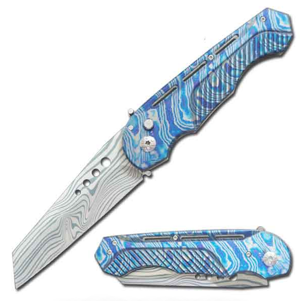 5.5" Closed Maddox Auto Switchblade Tanto Blade Knife