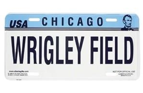 Wrigley Field License Plate