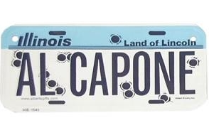 Al Capone Bike Plate