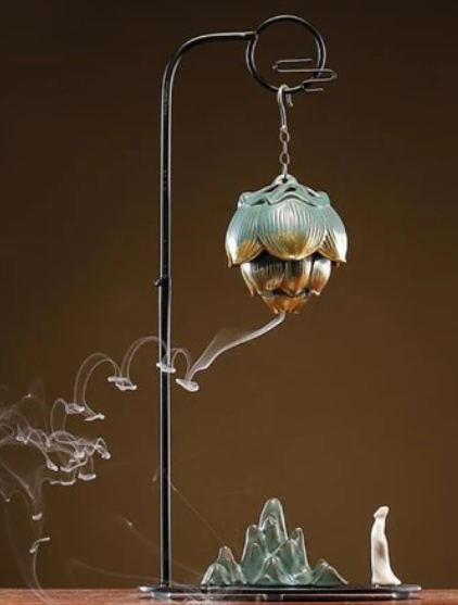 Backflow Incense Burner - Lotus