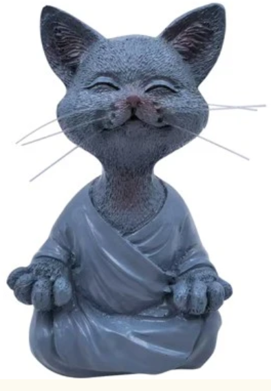 Happy Cat Buddha Statue