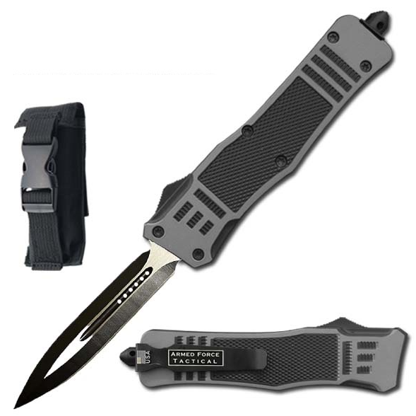 9" Grey Ghost OTF Tactical Automatic Out Of The Front Pocket Knife
