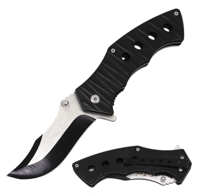 4.75" Closed Two Tone Spring Opening Assisted Folding Pocket Knife