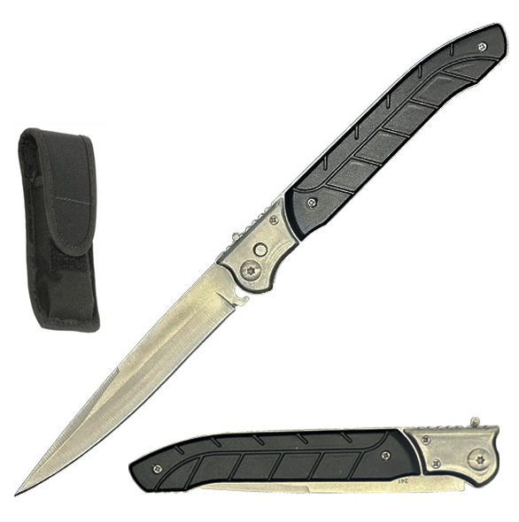 12 Inch Large Heritage Automatic Pocket Knife with Slide Safety Lock