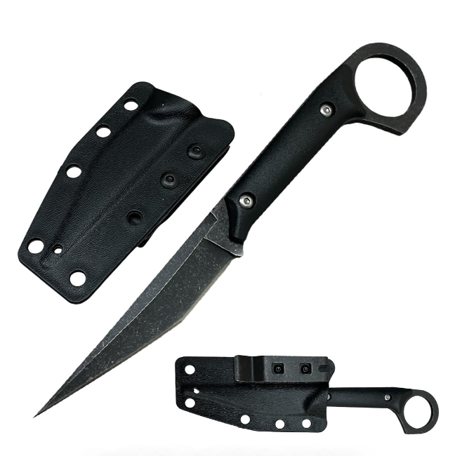 Survival EDC Karambit Fixed Blade Knife with Kydex Sheath