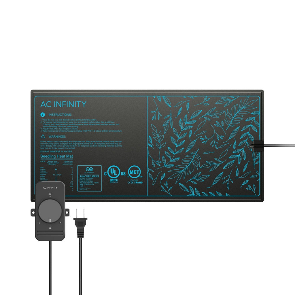 SUNCORE S3 Seedling Heat Mat w/Heat Controller IP-67 Waterproof