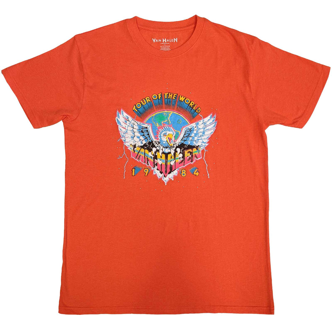 Van Halen Unisex T-Shirt - Eagle '84 (Orange)
