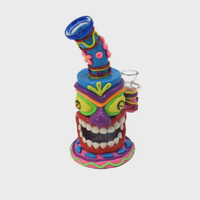 10" Fancy Skull Water Pipe