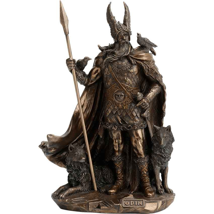 Odin Norse God Bronze Statue 75357