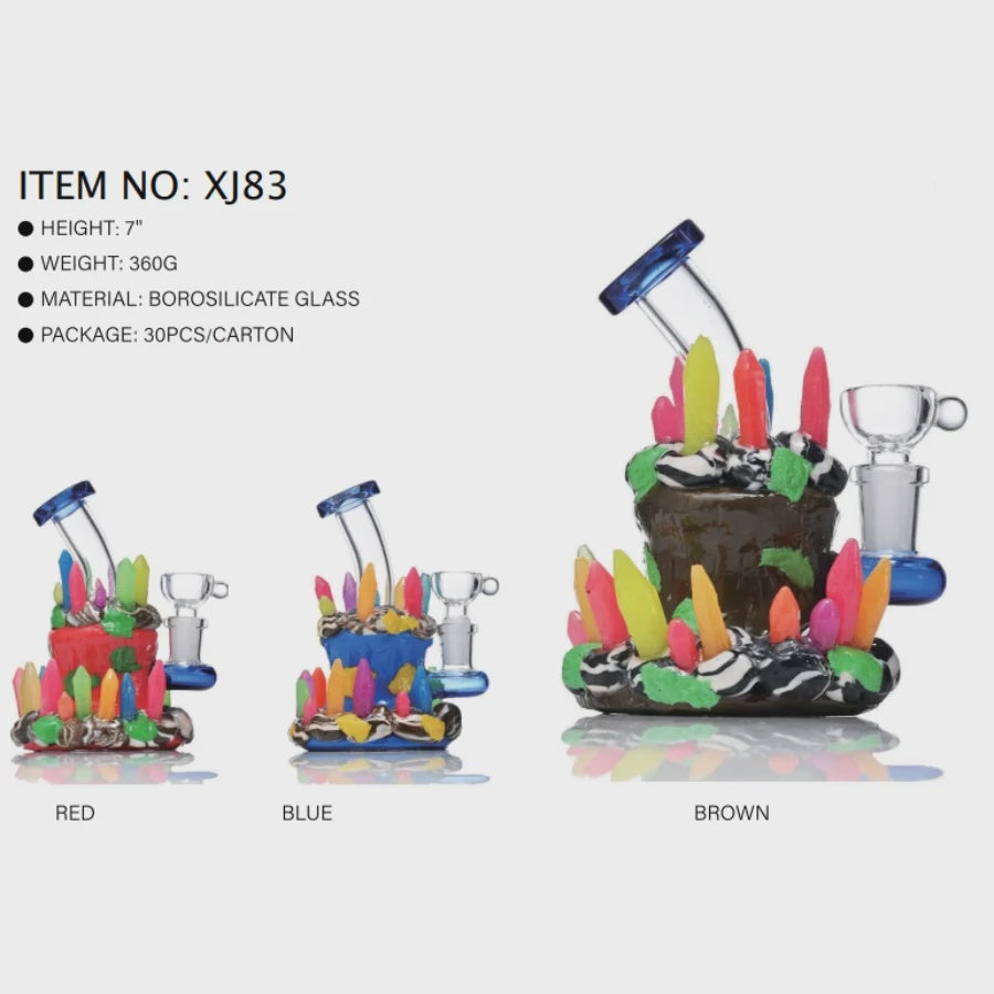 7" Crystal Garden 3D Water Pipe - XJ83