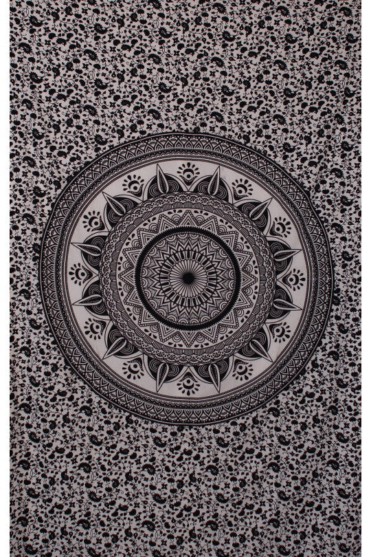 ZFL Black/White Mandala Tapestry