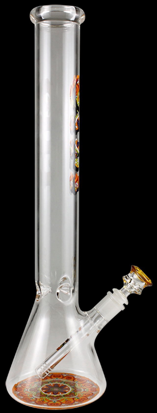 17.5" Glass Beaker Water Pipe w/Ice Pinch