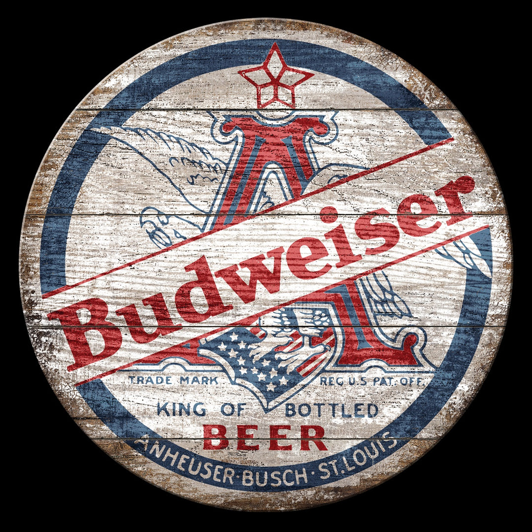 23.5" MDF Budweiser Wood Sign
