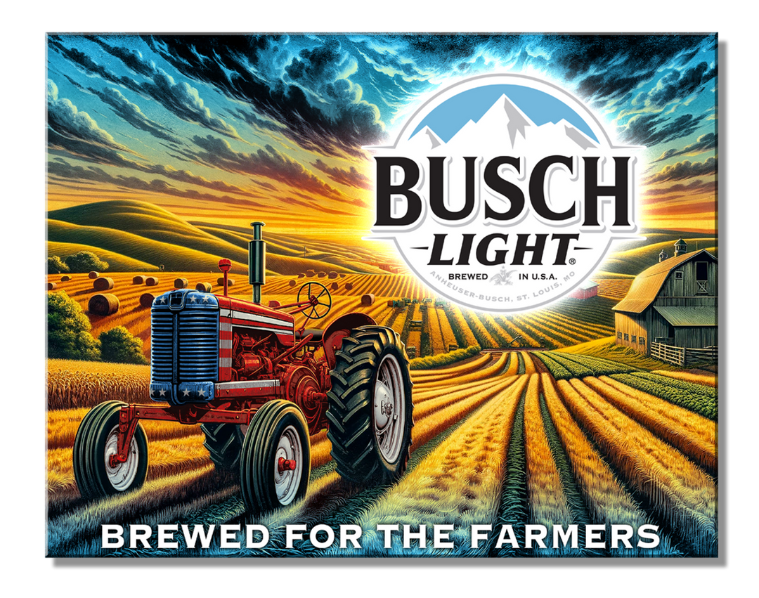 Busch Light Farmers Tin Sign