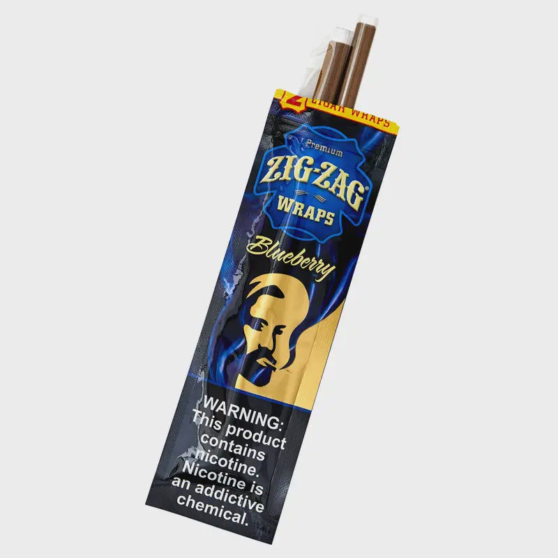 Zig Zag Tobacco Wraps 2pk - Blueberry