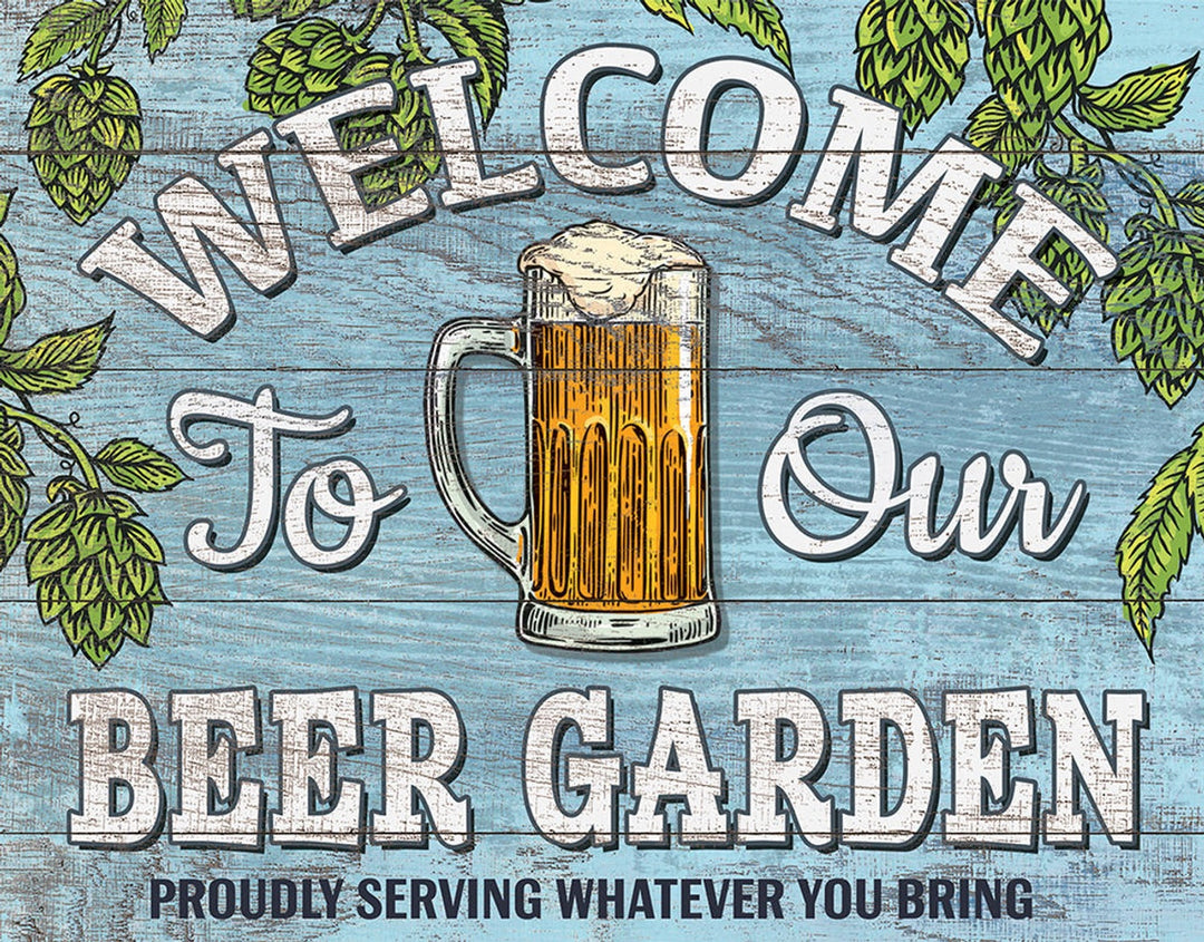 Beer Garden Tin Sign