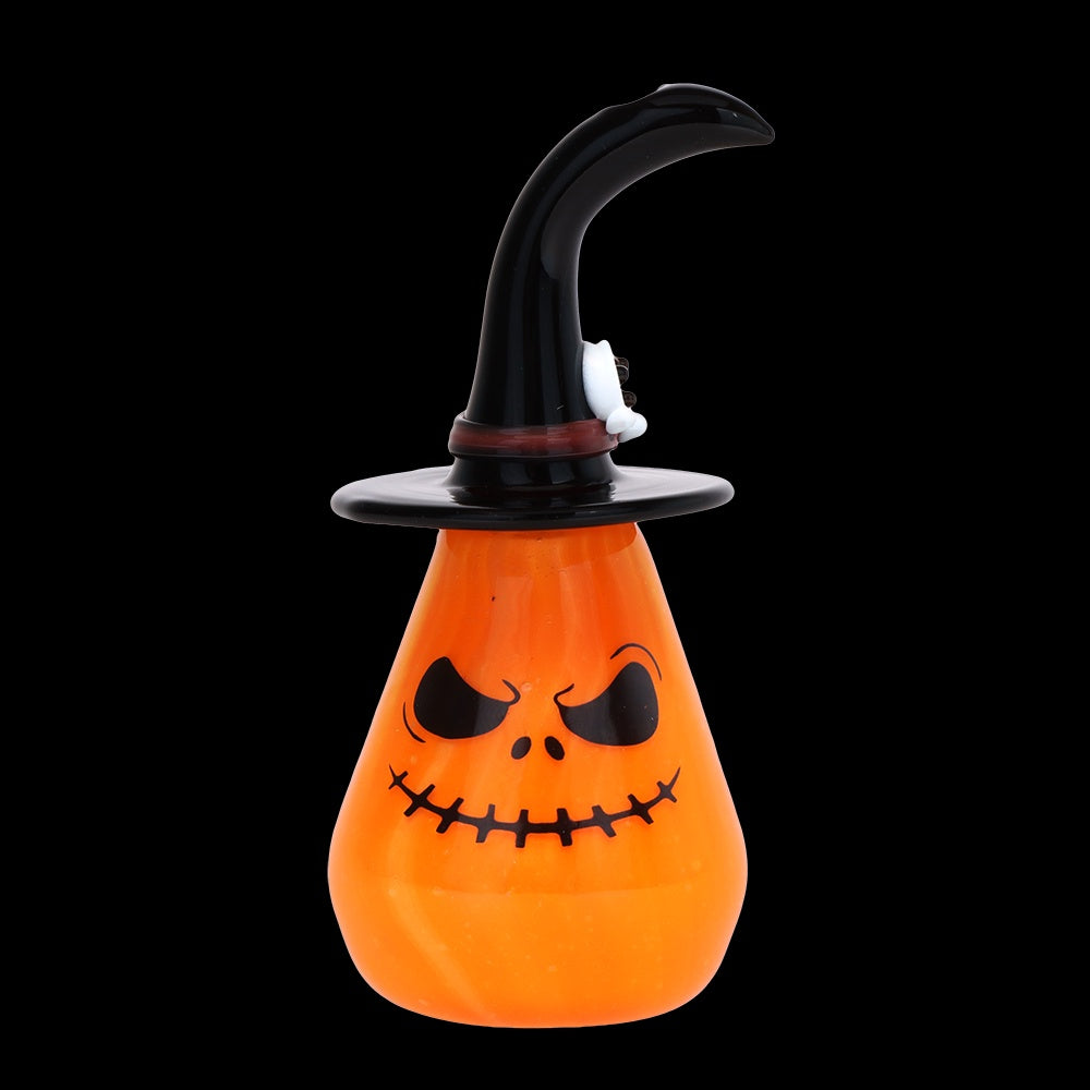 Behold The Pumpkin Witch Glass Hand Pipe | 3.75"