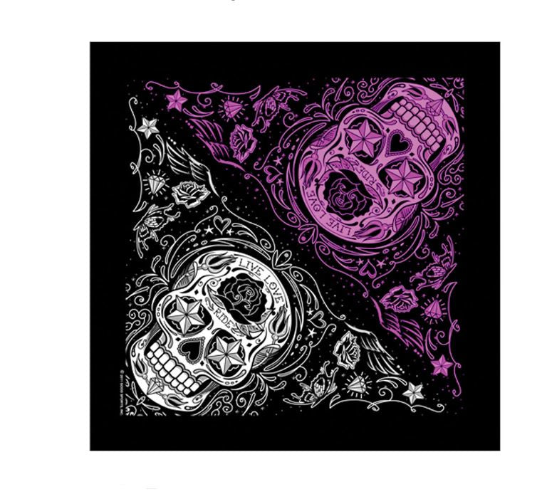 Hot Leathers - Sugar Skull Bandana